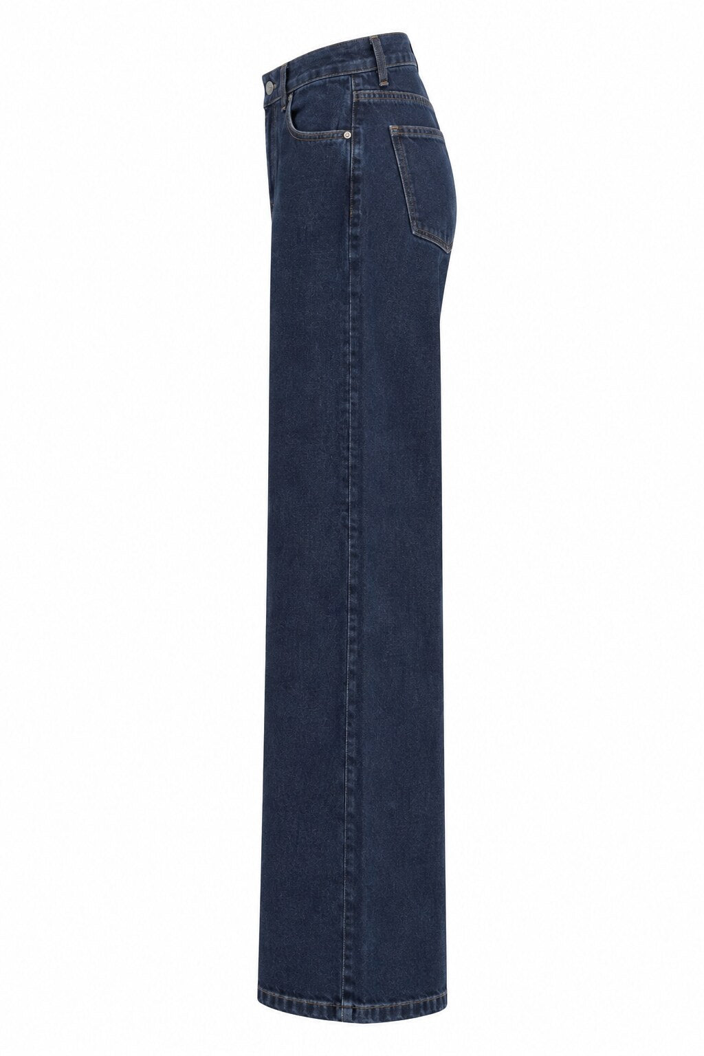 Weite Jeans Leyla mit hohem Bund, Seitenansicht